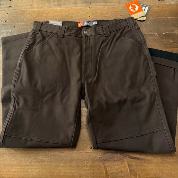 American Outdoorsman Fleece Bonded Canvas Carpenter Pant 32” inseam - Picture 8 of 8